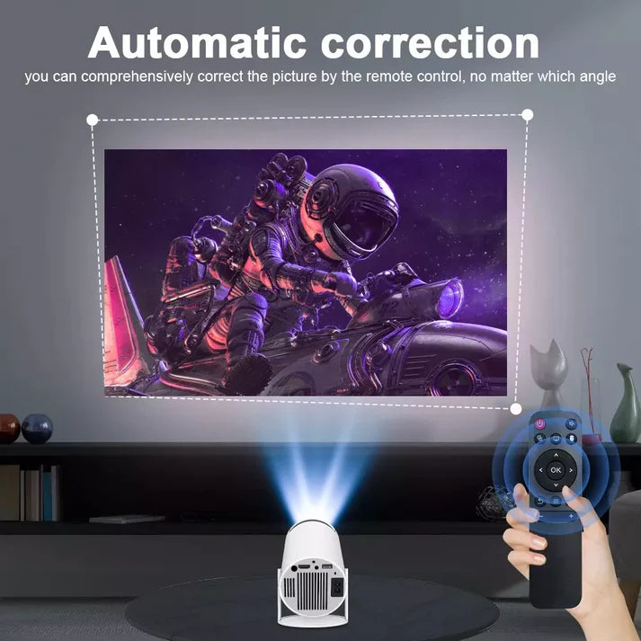 🎥✨ Mini Proyector Portátil HY300 Smart 4K — Cine en Casa en Alta Definición 🍿📽️